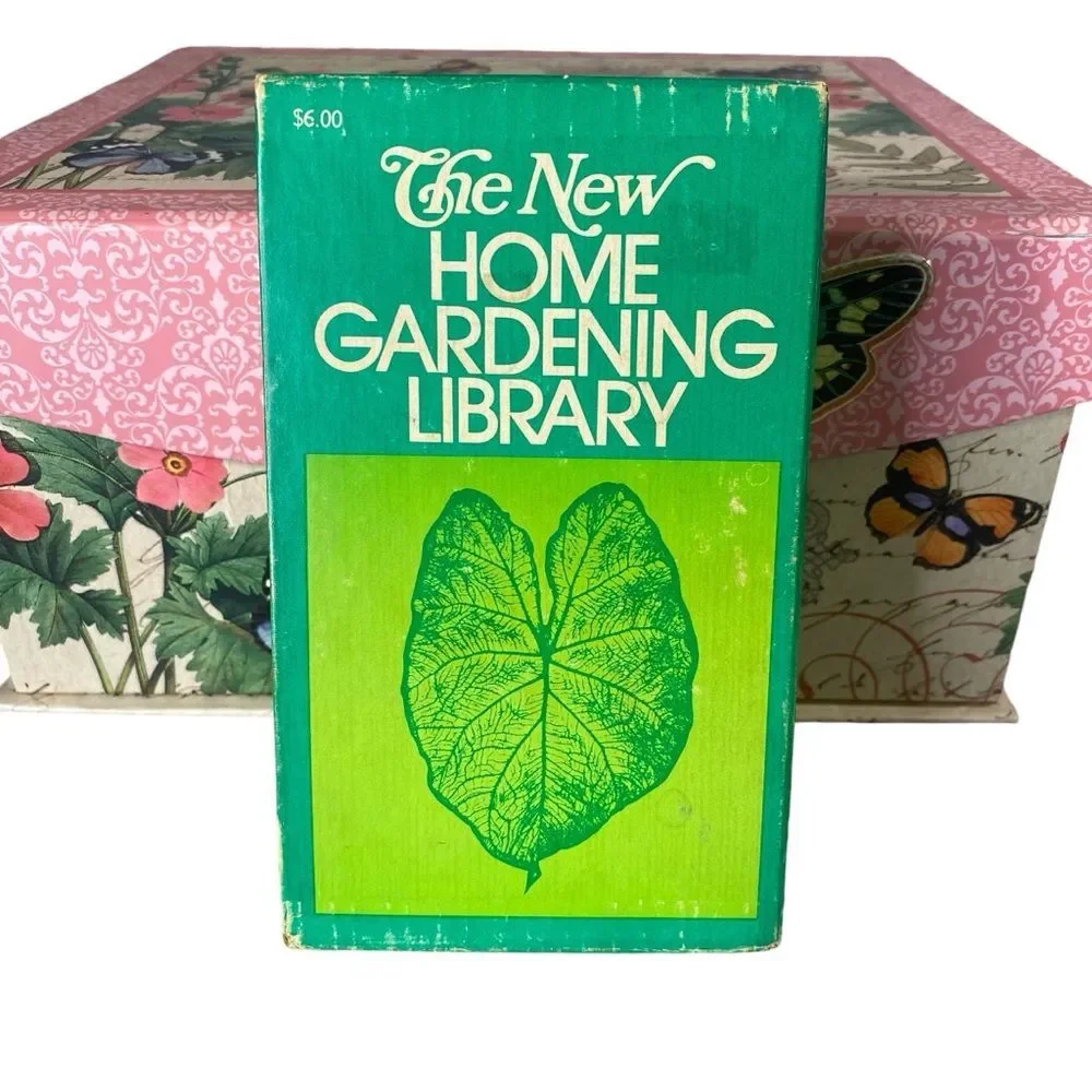 The New Home Gardening Library Vintage Box Set of 4 Paperback Books